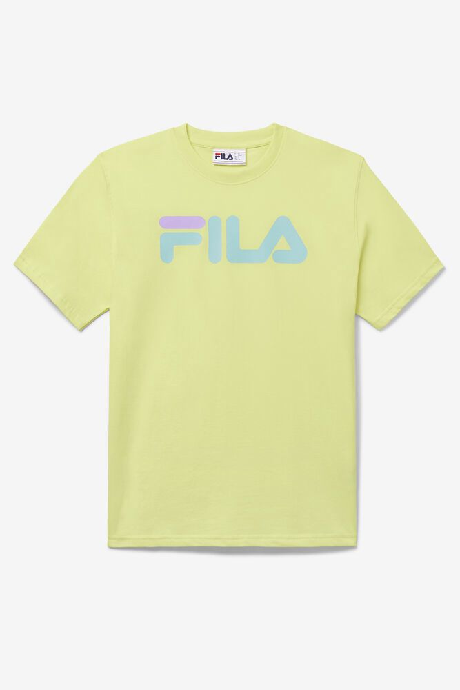 Fila T-Shirt Eagle Mens Light Green - India KYX-954710